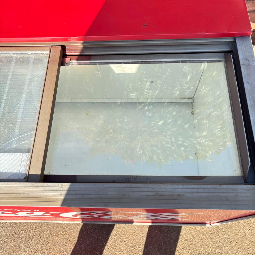 【三菱　激レア】コカ・コーラ 冷蔵ショーケース　オープンタイプクーラー　レトロ