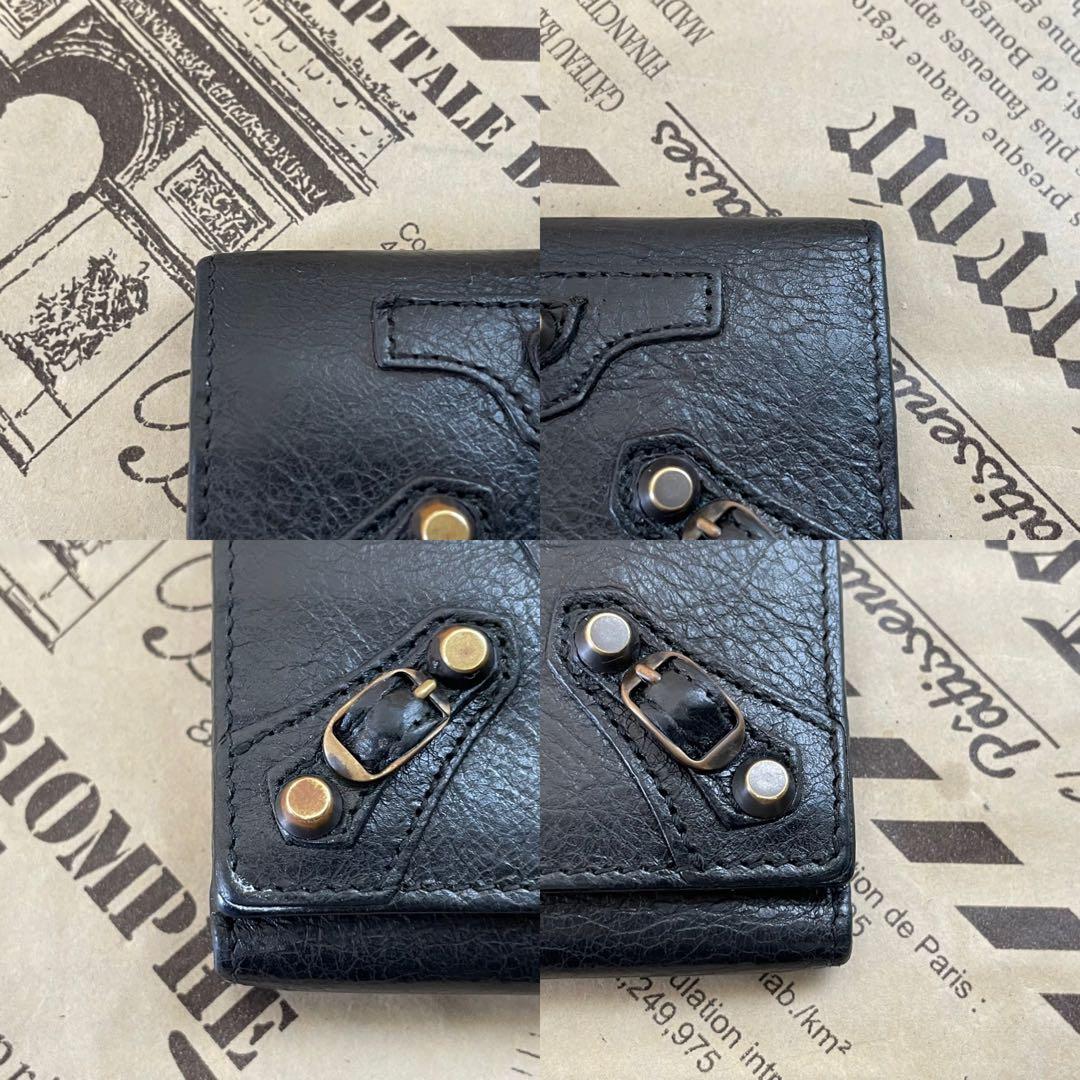 バレンシアガ キーケース ６連 鍵 革 黒 FR201