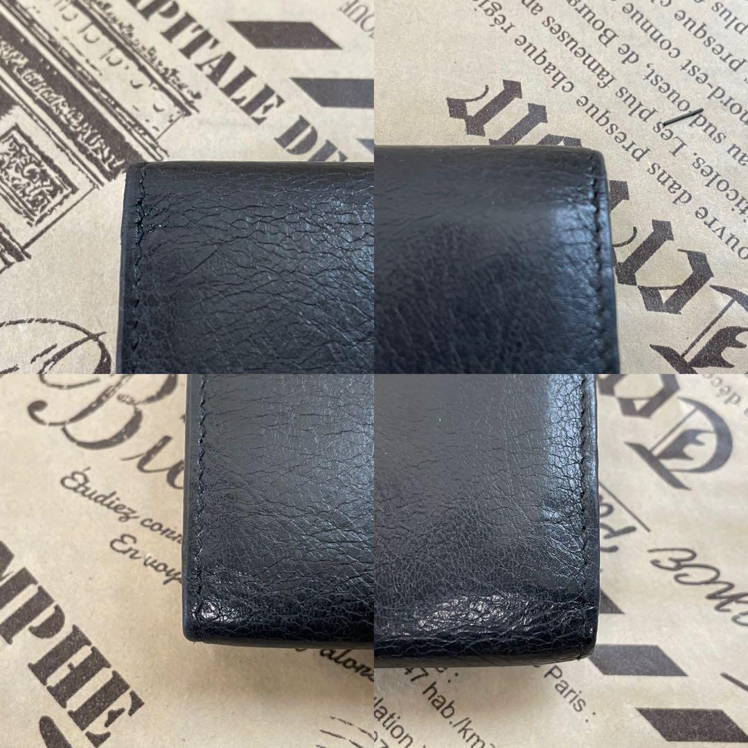 バレンシアガ キーケース ６連 鍵 革 黒 FR201