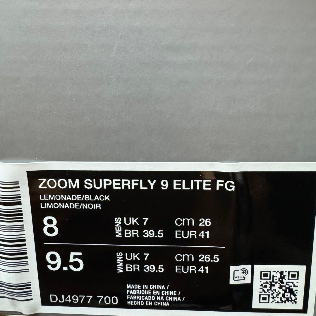 26cm ナイキ マーキュリアル スーパーフライ 9 エリート