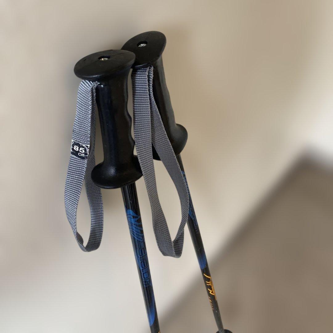 Volkl RTM 130cm スキー板　ビンディング　ストック付き