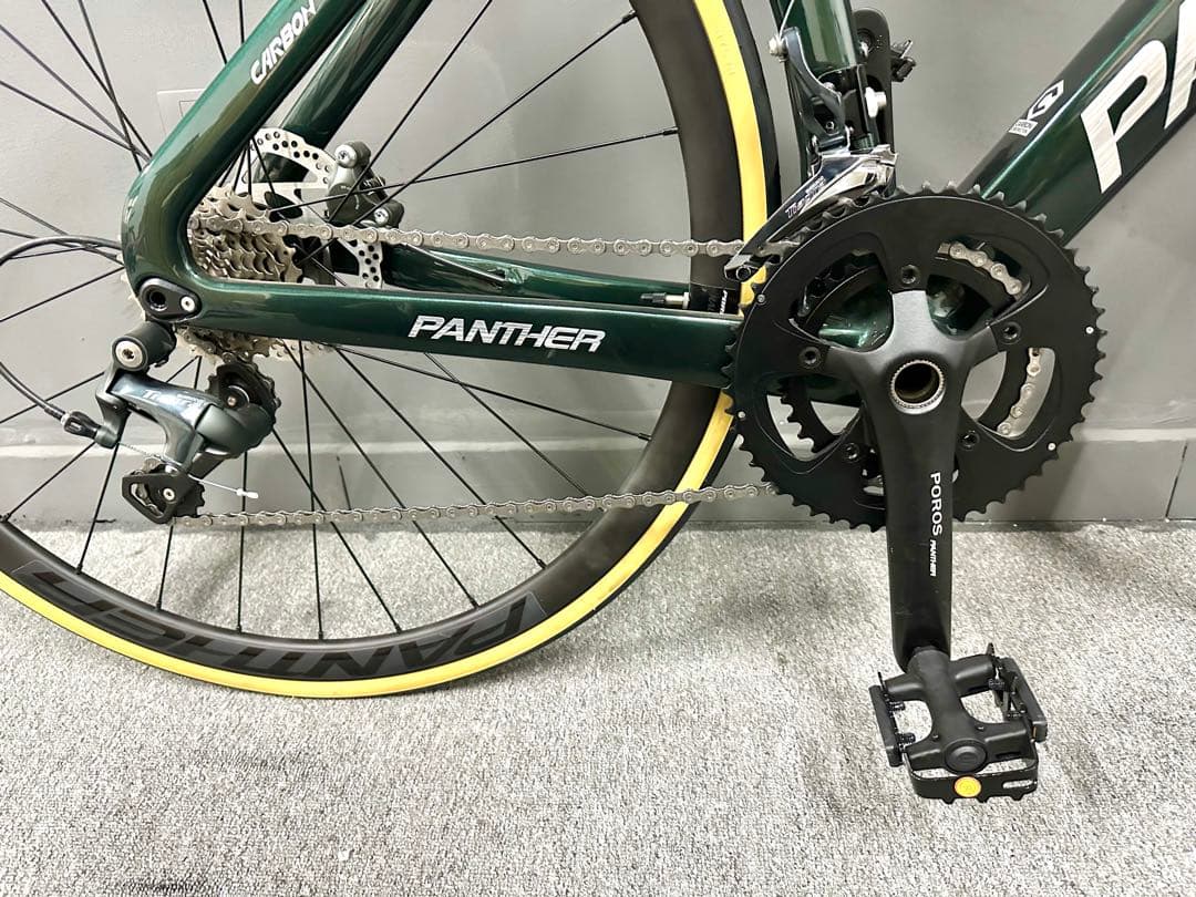 PANTHER カーボンロード 20速 油圧ディスク 48cm ダークグリーン