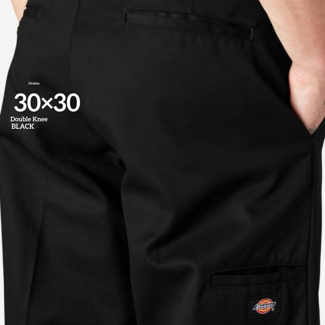 30×30【新品・未使用】ディッキーズ　ダブルニー　85283　　・BLACK・