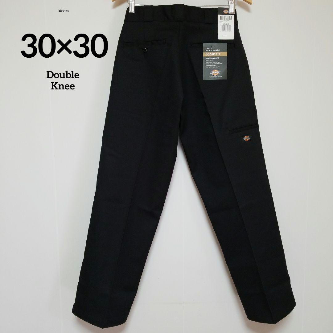 30×30【新品・未使用】ディッキーズ　ダブルニー　85283　　・BLACK・