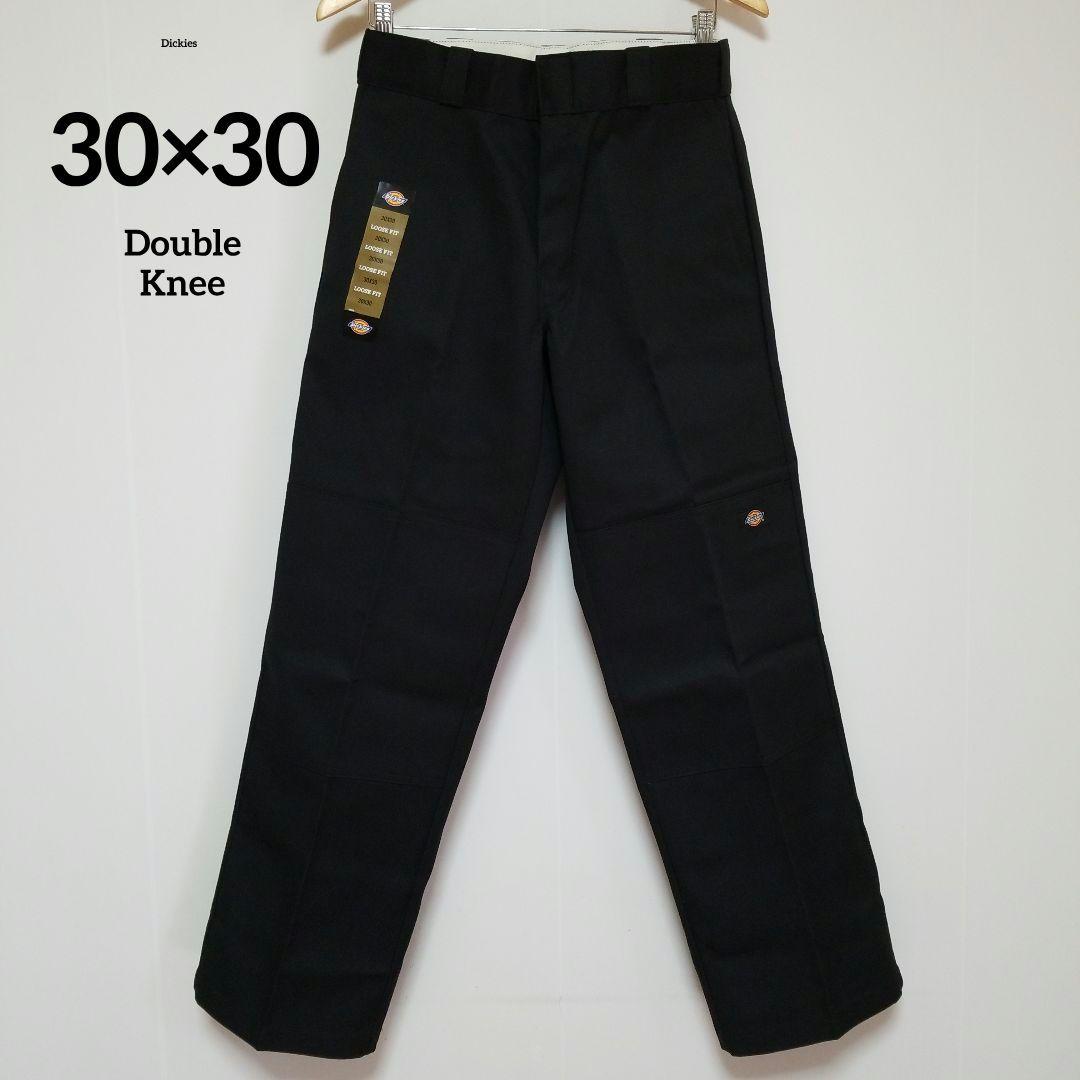 30×30【新品・未使用】ディッキーズ　ダブルニー　85283　　・BLACK・