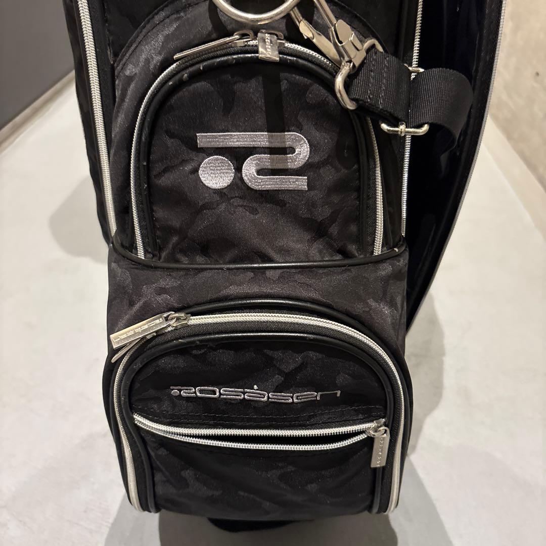 Rosasen ロサーセン キャディバック キャディバッグ 黒 カモフラ