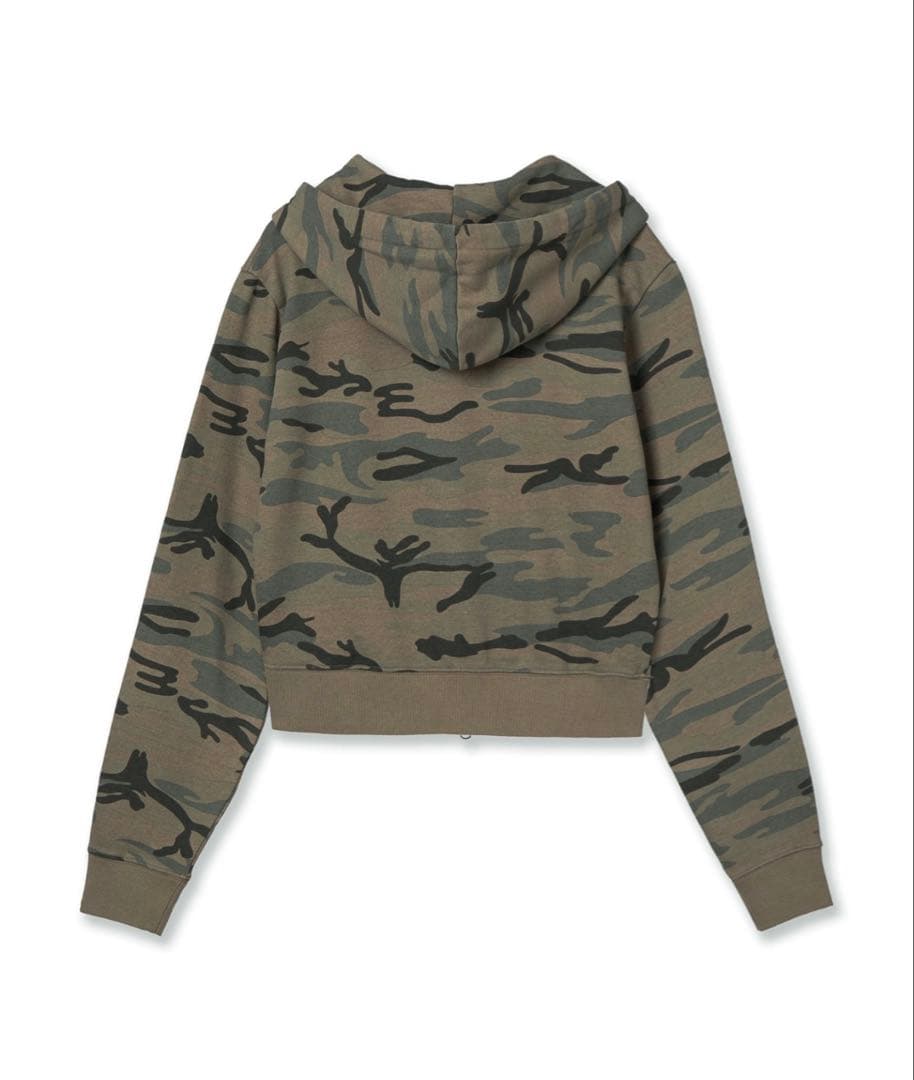 aeae 迷彩柄 フード付きパーカー