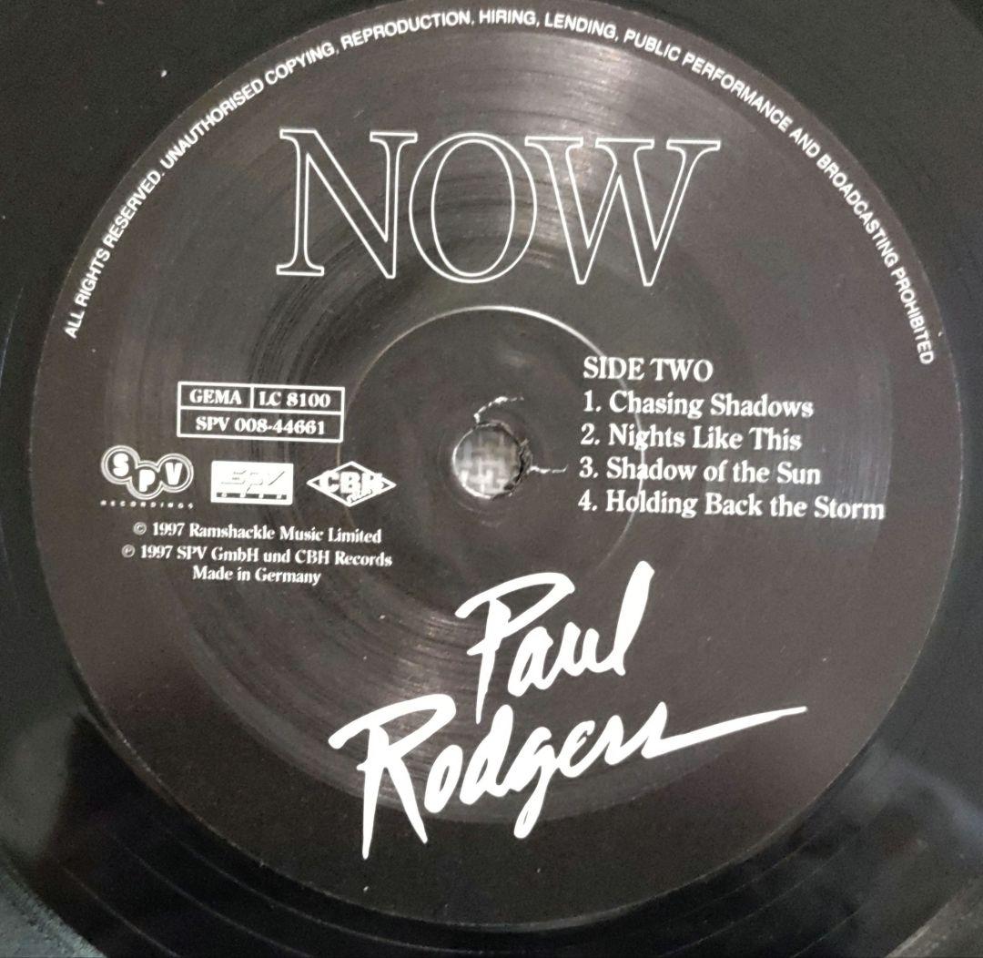 ☕Paul Rodgers ボールロジャース NOW レコード