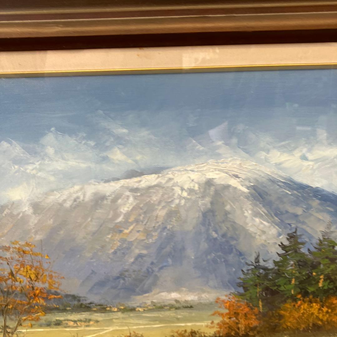 昭和レトロ 山本雅勝 真筆 風景画 山水 油絵 油彩画 絵画 アート インテリア