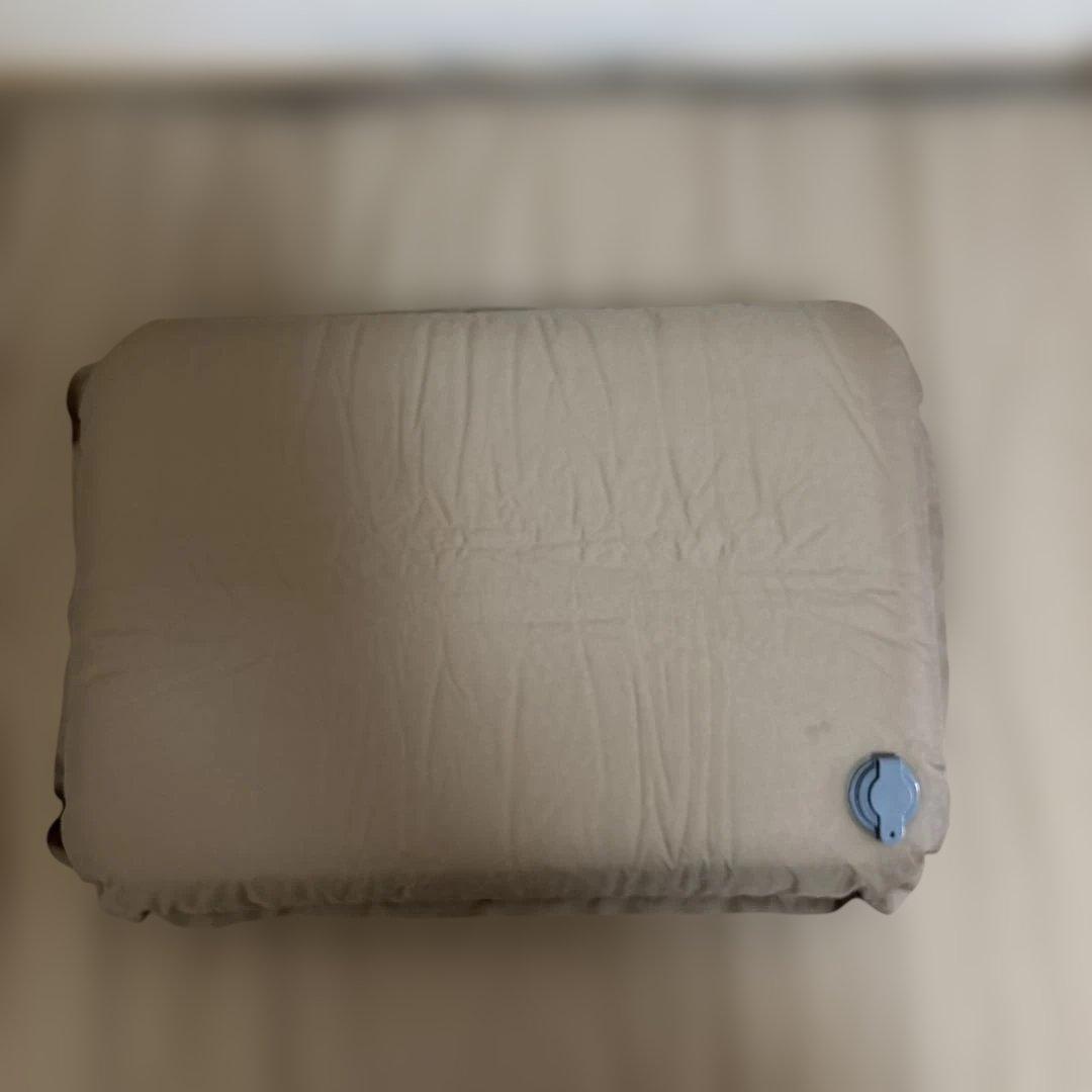 ①Hilander インフレータブルマット DX 8cm ベージュ まくら付き