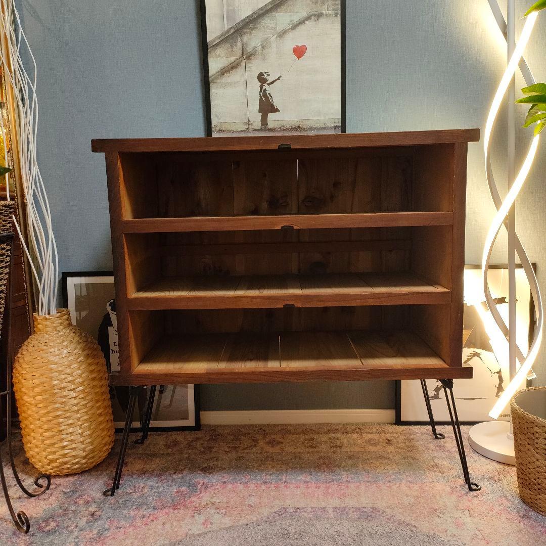 昭和レトロ 時代家具 リメイク 脚付き箪笥