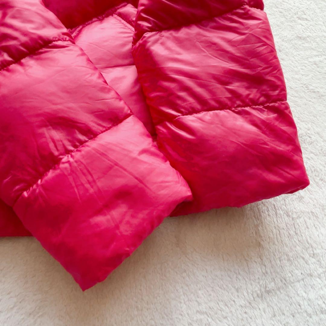 極美品　パーリーゲイツ 2way　ダウン　ジャケット　ベスト　ピンク　収納