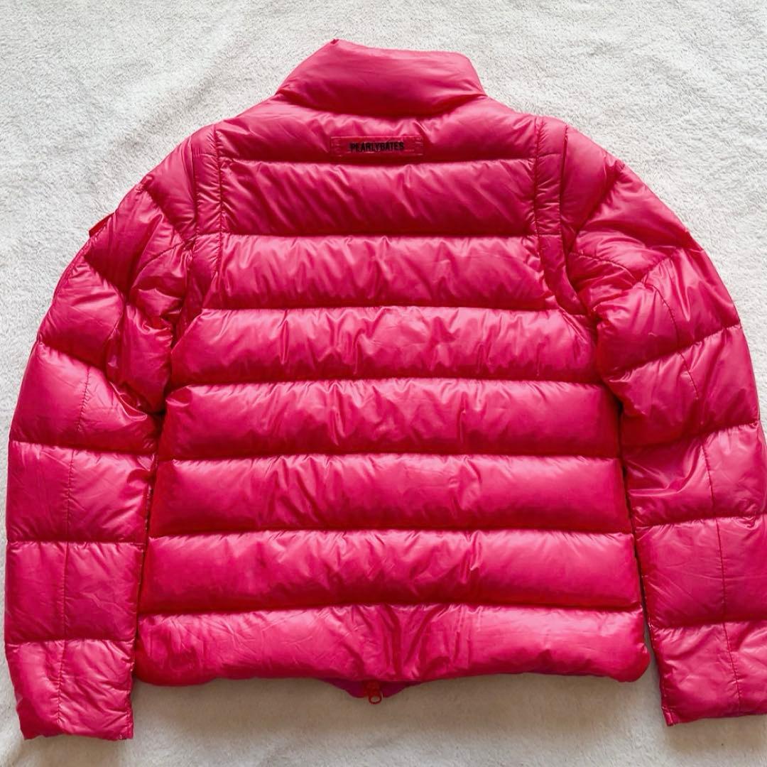 極美品　パーリーゲイツ 2way　ダウン　ジャケット　ベスト　ピンク　収納