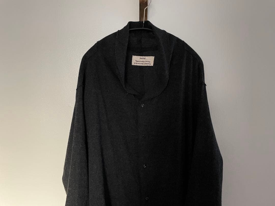 ジャケット・アウター kaval wool cashmere coat size S