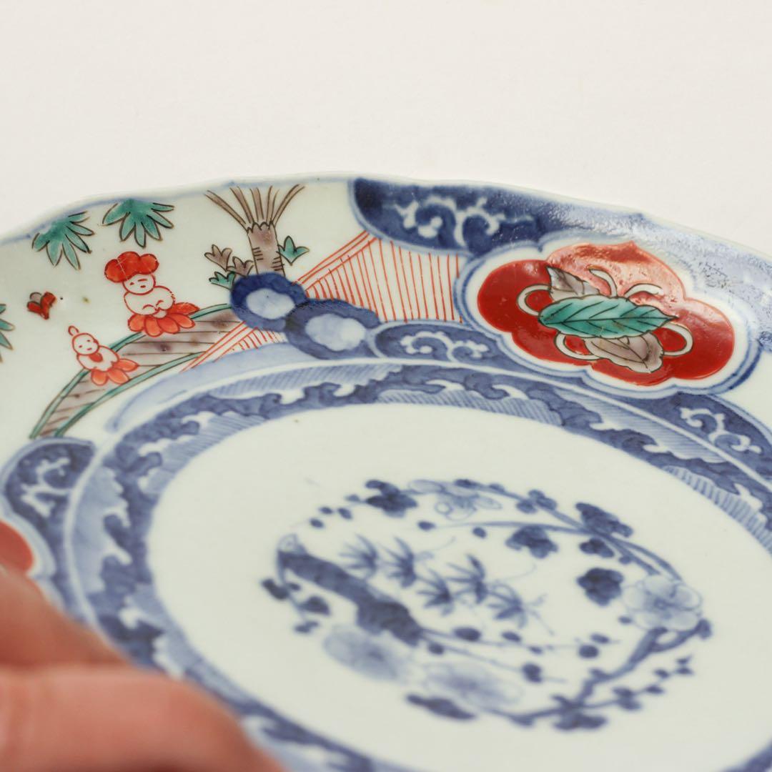 伊万里　古伊万里　江戸　色絵　7寸　皿　金継ぎ　材料