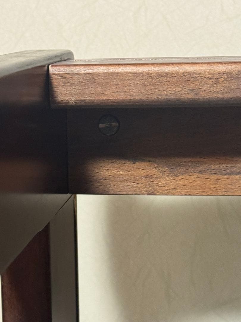 オールドカリモク　ガラストップローテーブル