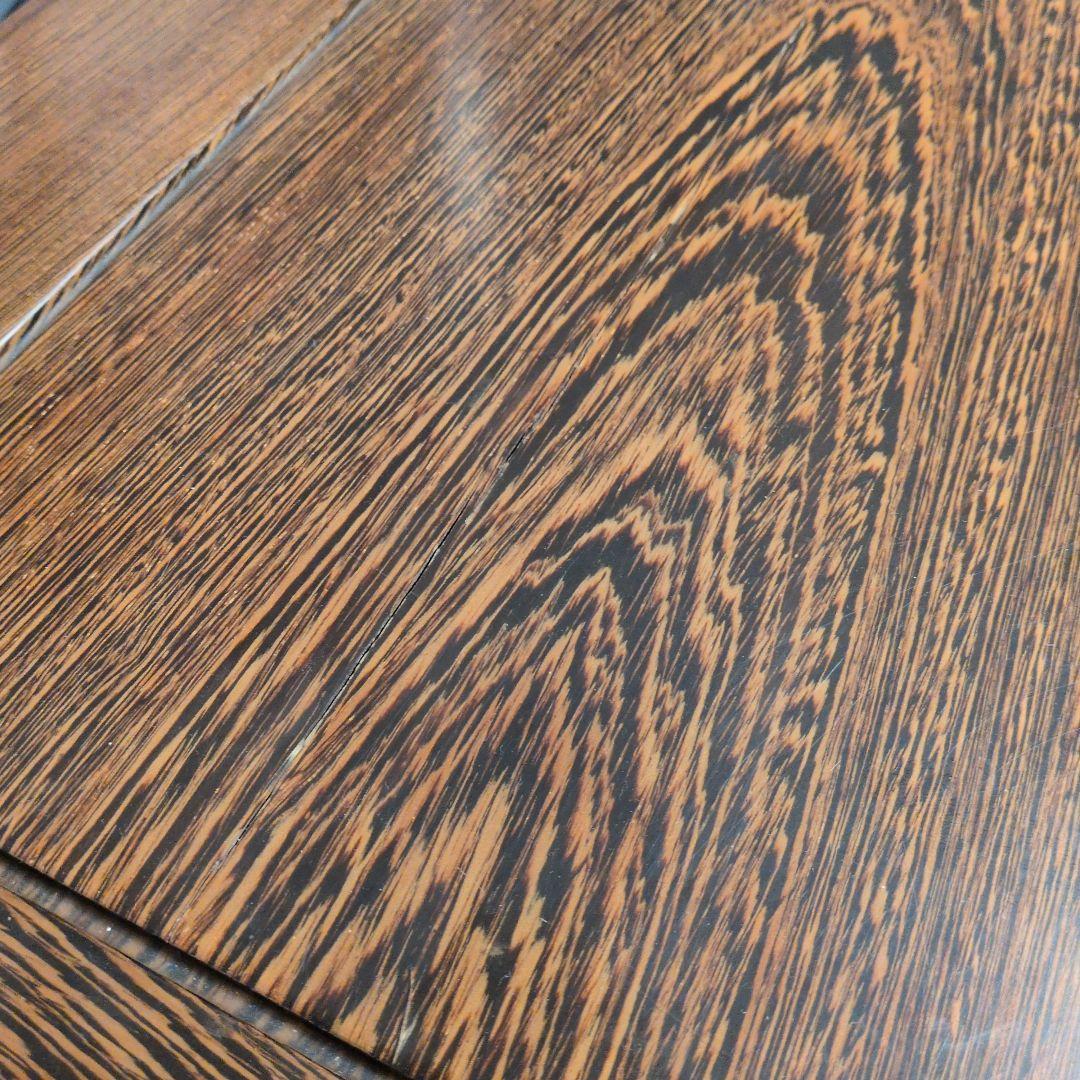 文机 座机 ローデスク 昭和レトロ アンティーク 片軸 古家具 書斎 和家具