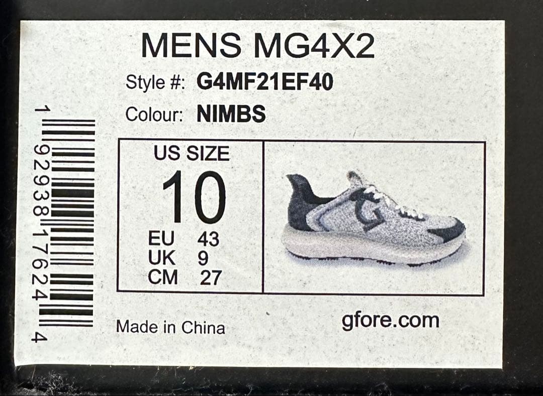 （中古）G/FORE MG4X2 ゴルフ　スパイクレスシューズ