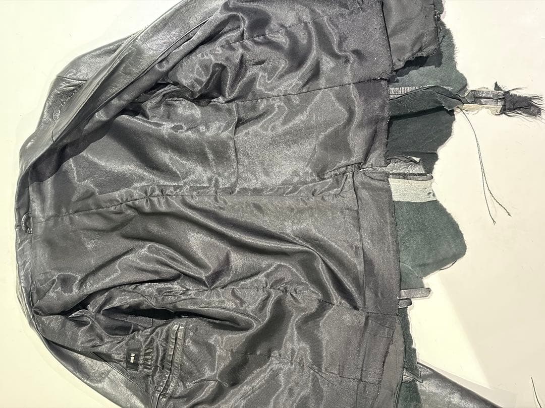 yasuyuki Ishiiヤスユキイシイ 一点物 レザーテーラードジャケット