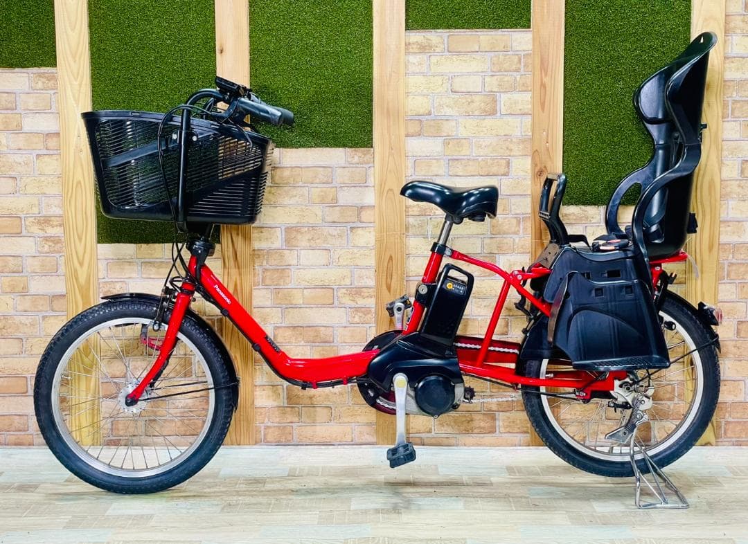 超特価 レッド系 パナソニック 子供乗せ電動アシスト自転車 ZH3338