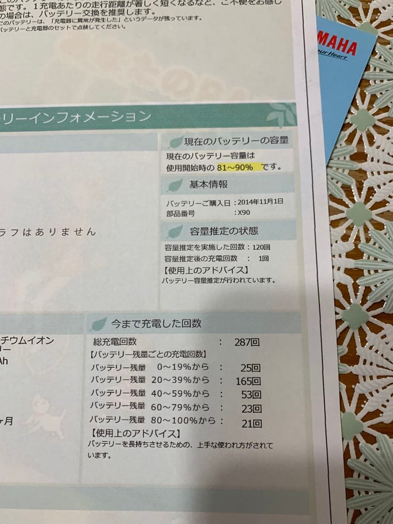 ヤマハPAS 直接引き取り限定