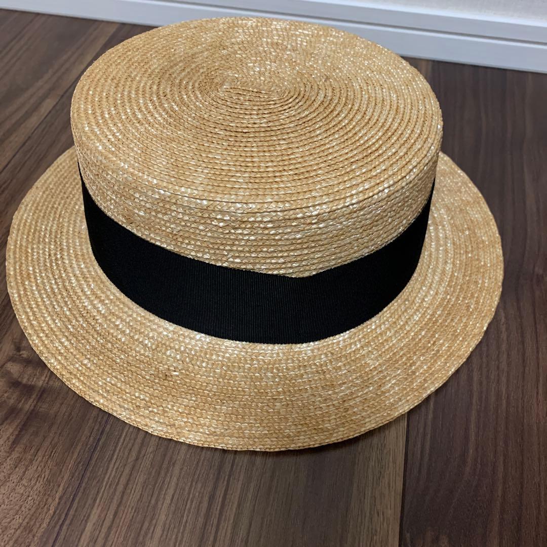 CA4LA カンカン帽　OLD NEW 2 麦わら帽子　ベージュ　M