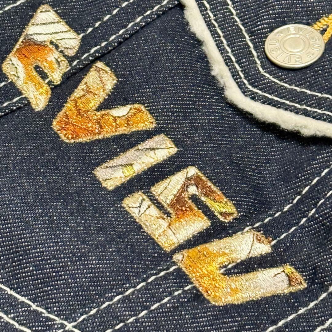 【完売品！希少XL】EVISU デニムジャケット 大黒 カモメ 道楽 Gジャン