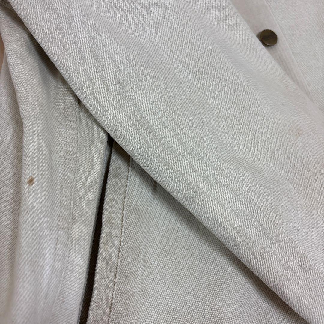 80s USA製 L.L.Bean デニム ハンティングジャケット　アイボリー