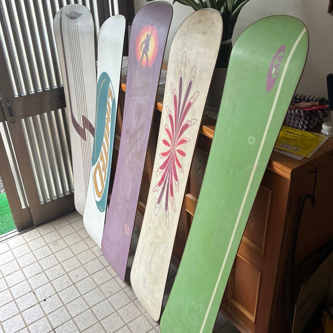 スノーボード板5枚セット　滑走　ソリDIY ウインタースポーツ