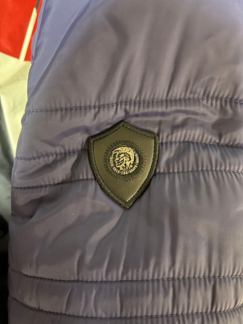 極美品 DIESEL シングル ライダース ジャケット ネイビー　X L