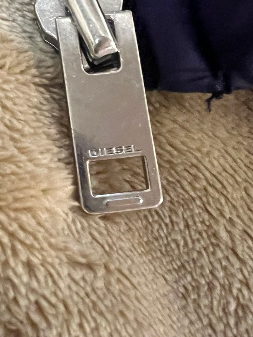 極美品 DIESEL シングル ライダース ジャケット ネイビー　X L