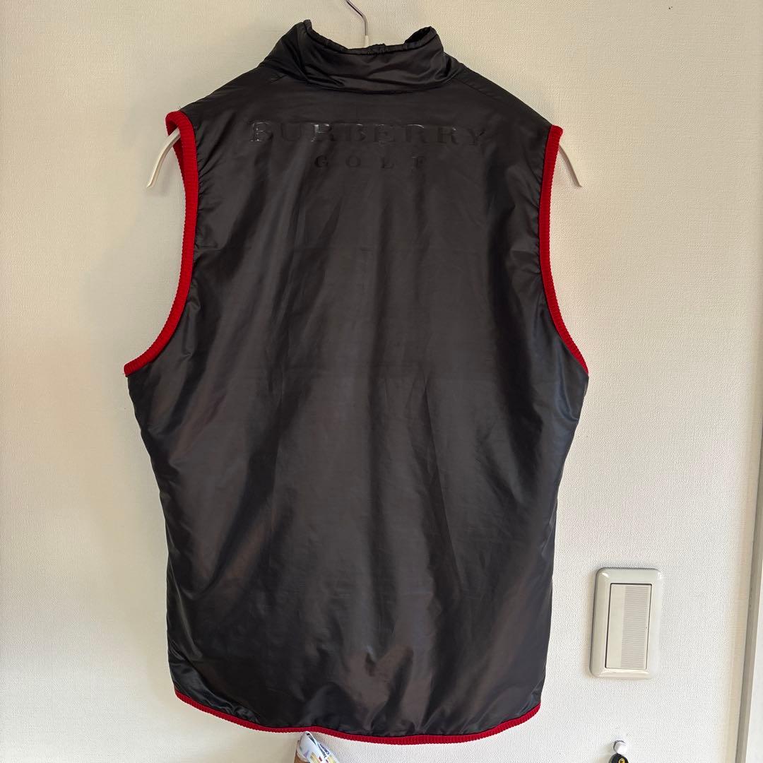 BURBERRy GOLF ベスト ブラック レッド リバーシブル