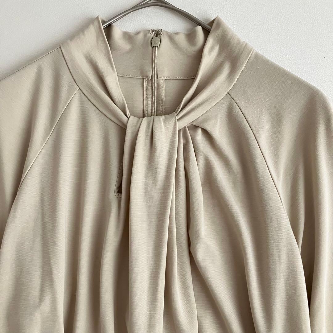 人気♡soejuソージュ　ボウスタイルプルオーバー　シャツ　ブラウス　S　洗える