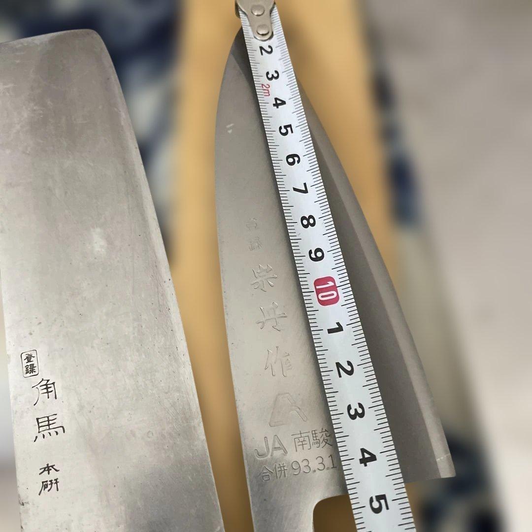 包丁 五種　中国三羊牌　佛山鋼刀　角馬　宗丹　パメッソ