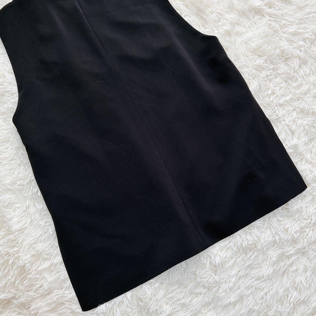 25SS URBAN RESEARCH DOORS スリットネックベスト黒 M