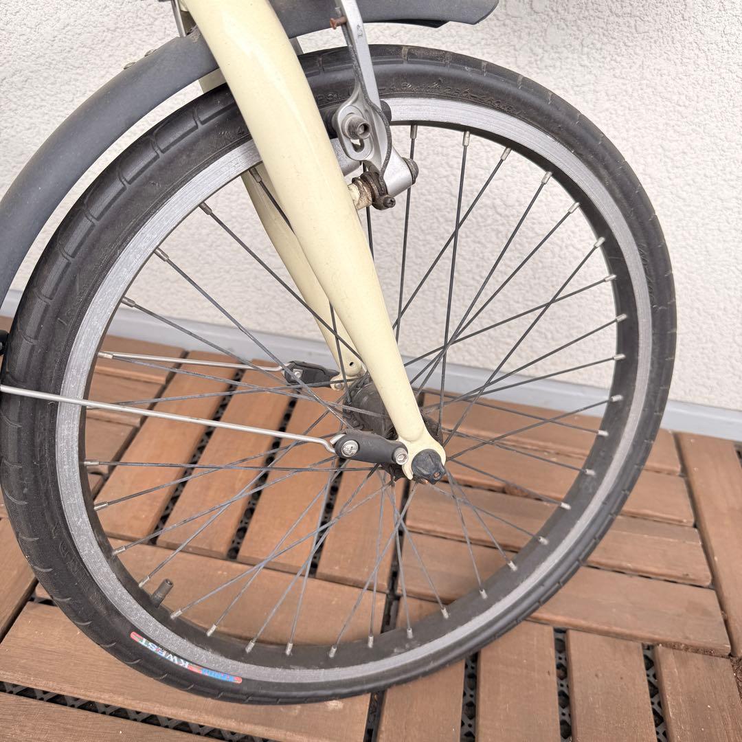 【たのメル便専用】PEUGEOT 自転車 クリーム色 バスケット付き