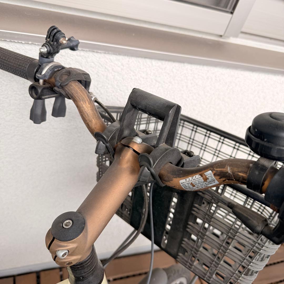 【たのメル便専用】PEUGEOT 自転車 クリーム色 バスケット付き