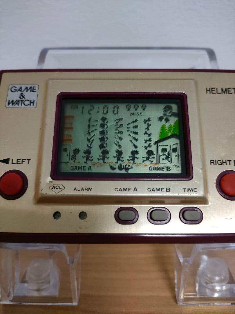 ゲーム＆ウォッチ　ヘルメット　任天堂　ニンテンドー　メンテナンス済み