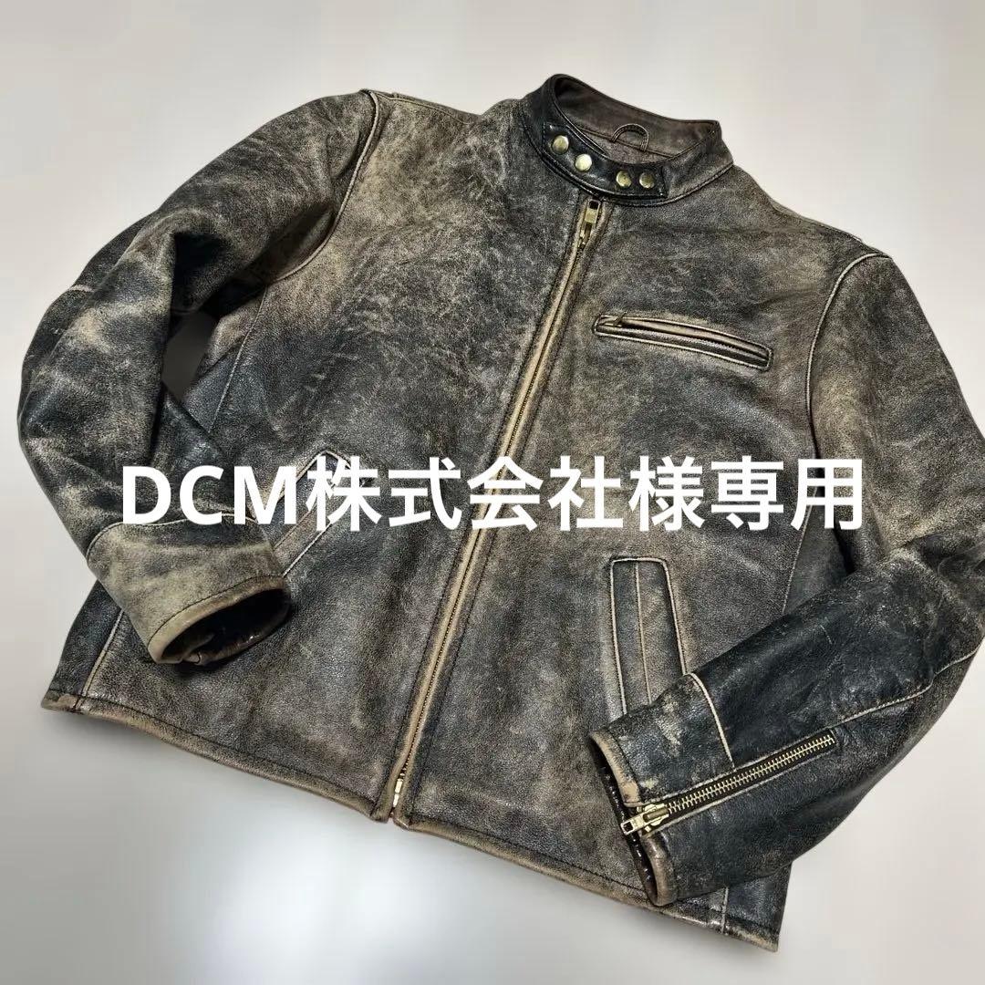 MORGAN モーターサイクル レザー シングルライダースジャケット　36