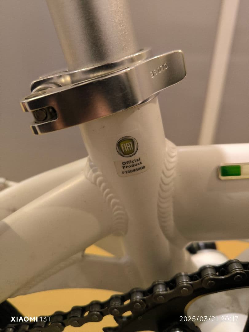 [3日間限定値下げ中]【美品】FIAT 折り畳み自転車 AL-FDB140 白