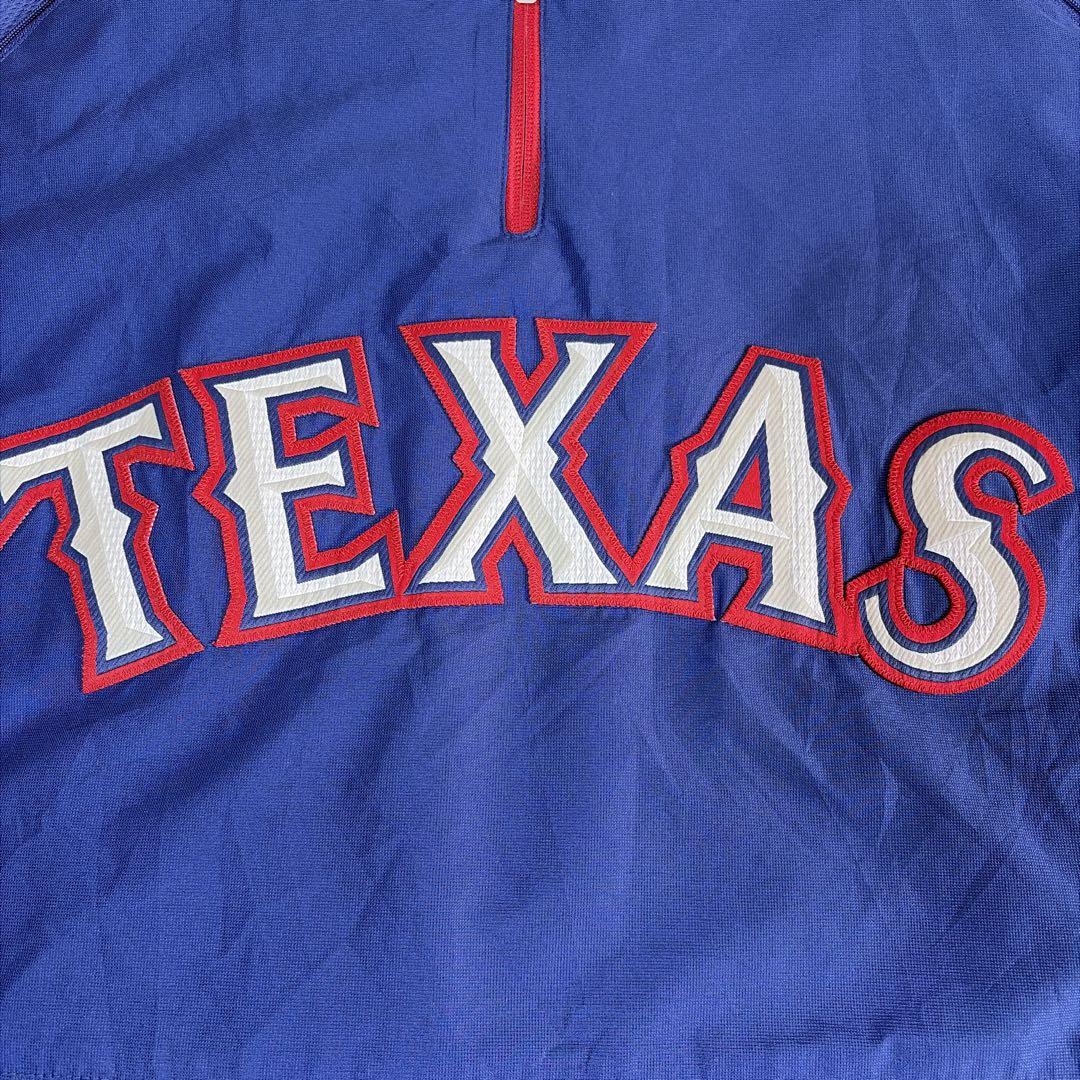 MLBテキサスレンジャース半袖ナイロンジャケットXL〜XXL相当Majestic