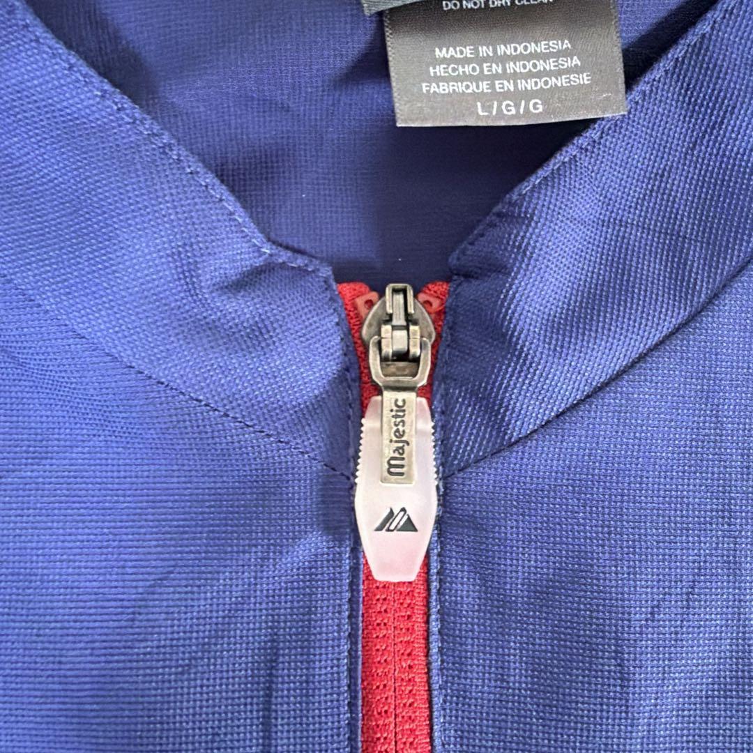 MLBテキサスレンジャース半袖ナイロンジャケットXL〜XXL相当Majestic