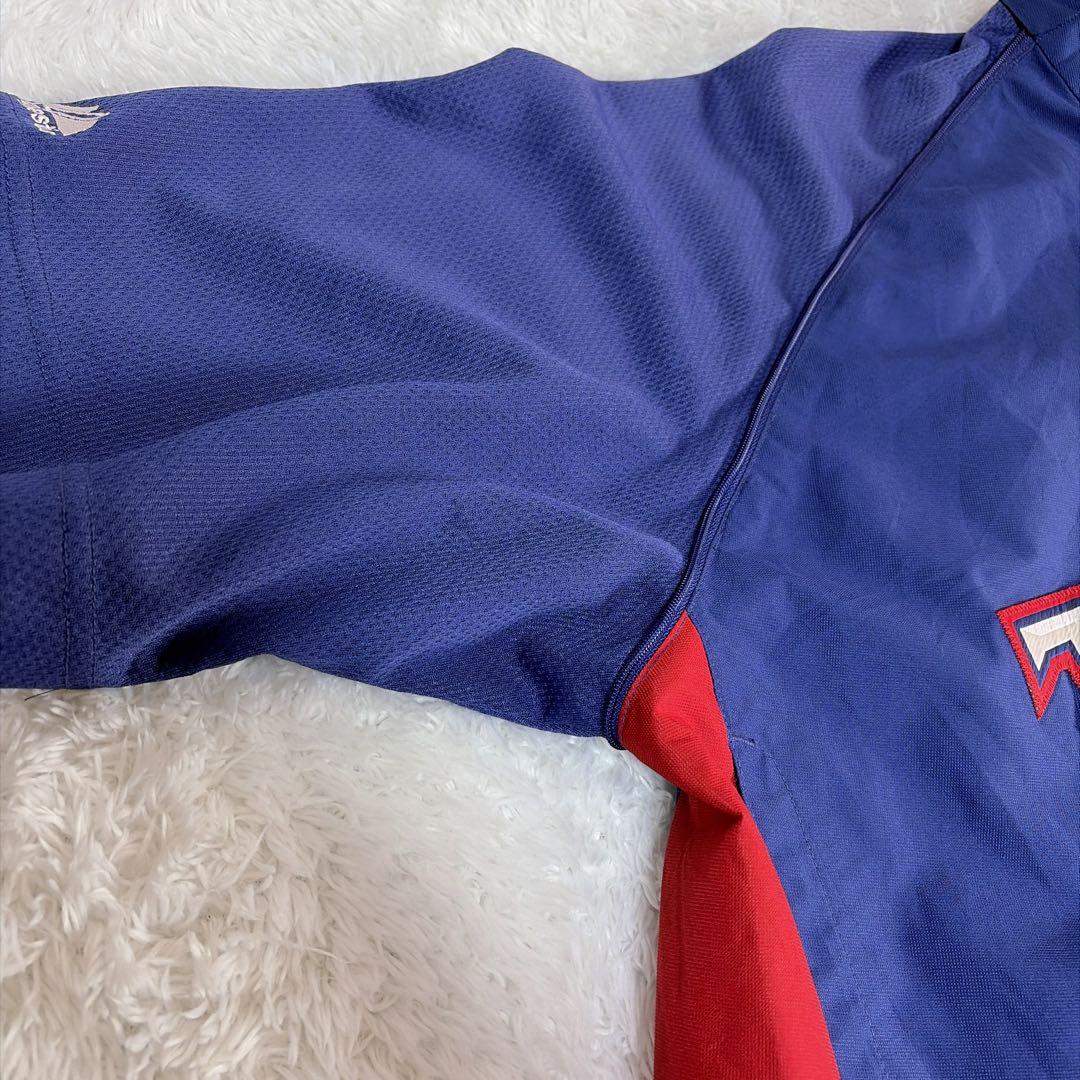 MLBテキサスレンジャース半袖ナイロンジャケットXL〜XXL相当Majestic