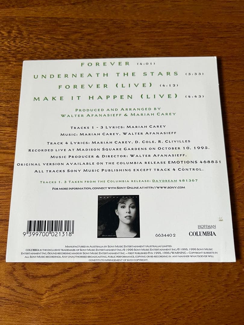 MARIAH CAREY マライア・キャリー 「FOREVER」singleCD