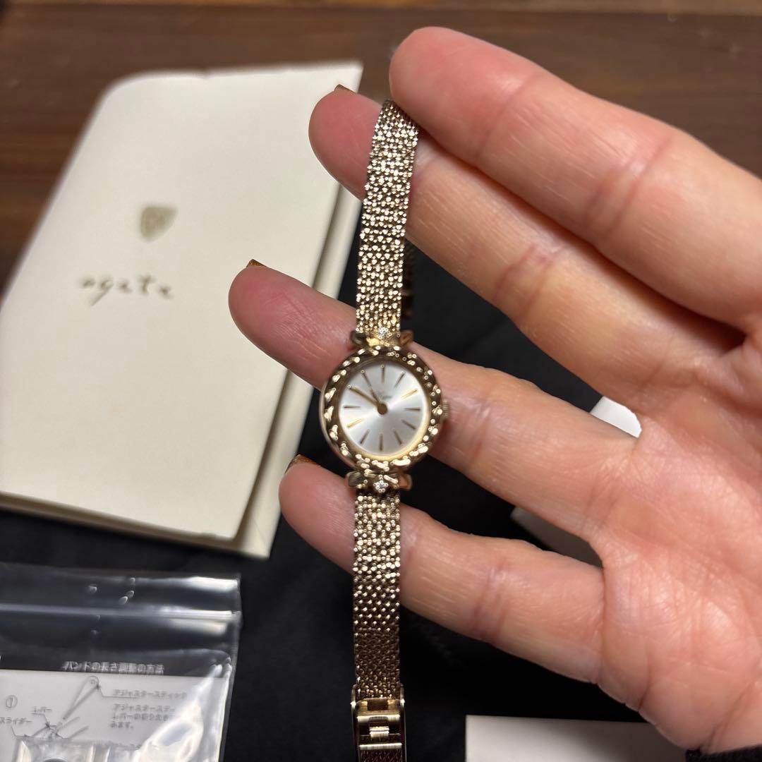 極美品　NOJESS ノジェス　腕時計　オーバルジュエリーウォッチフェイス