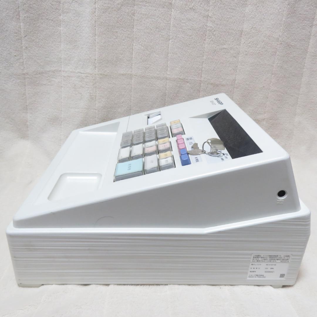 動作良好　SHARP XE-A107 レジスター　ロール紙　５個付き