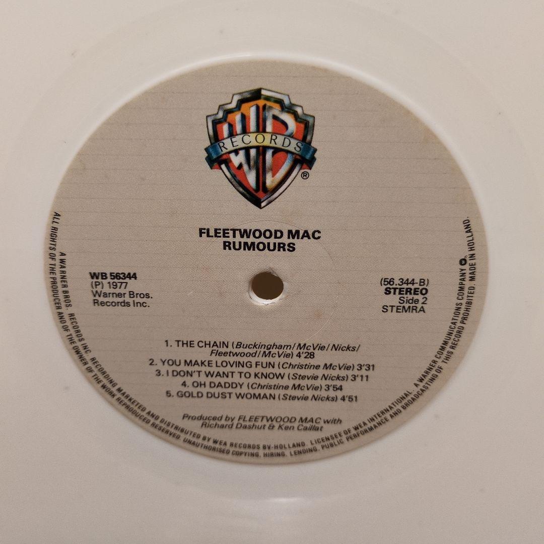 レア！　Fleetwood Mac Rumours　噂　カラーヴィニール盤（白）