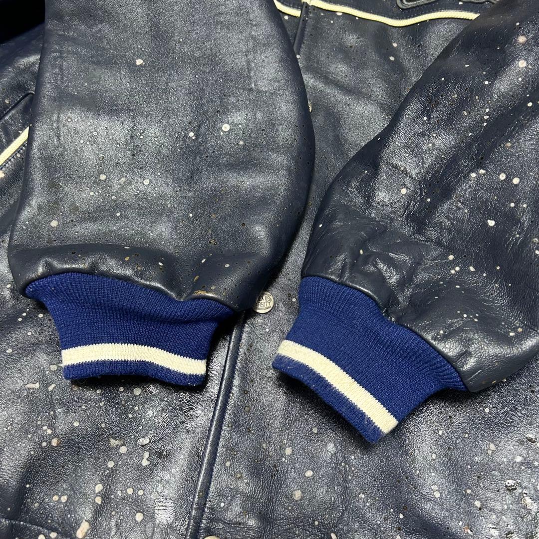 AVIREX アヴィレックス オールレザー バーシティ ジャケット XL