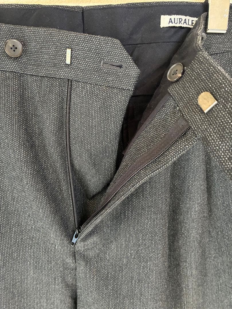 スーツ AURALEE BLUEFACED WOOL DOBBY SLACKS 4