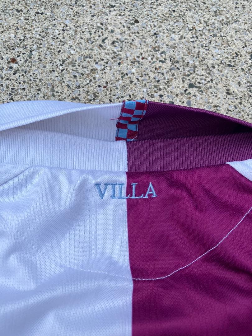 【超希少 美品】macron xアストンヴィラ アウェイユニフォーム 長袖 XL